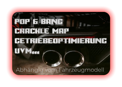 POP 6 BANG CRACKLE MAP GETRIEBEOPTIMIERUNG UVM,,, Abhängig vom Fahrzeugmodell